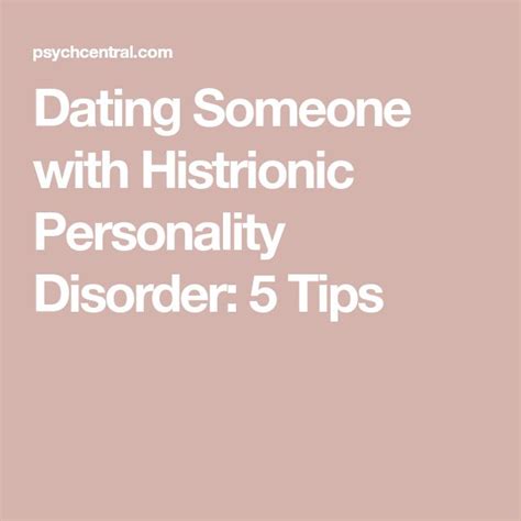 dating a histrionic
